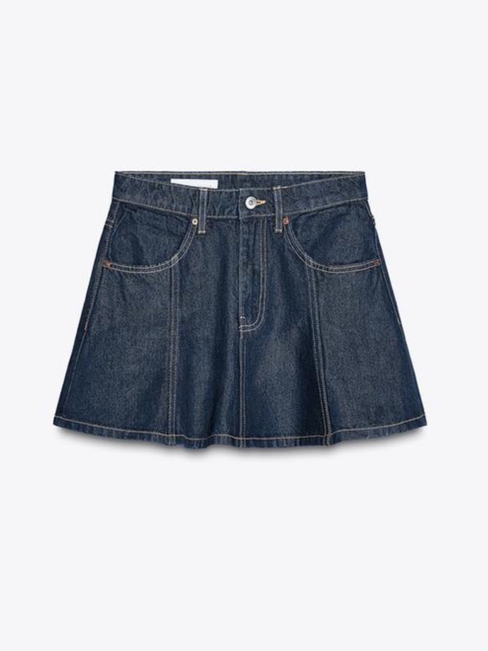 Zara TRF DENIM MINI SKIRT XL